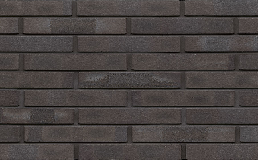Фото Кирпич клинкерный Muhr 05 KS Eisenschmelz Schwarzbraun Kohle Spezial гладкий, 290*90*40 мм