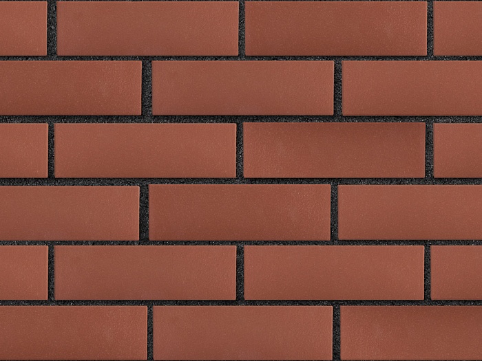 Фото Кирпич клинкерный ЛСР Эдинбург темно-красный гладкий, 250*85*65 мм