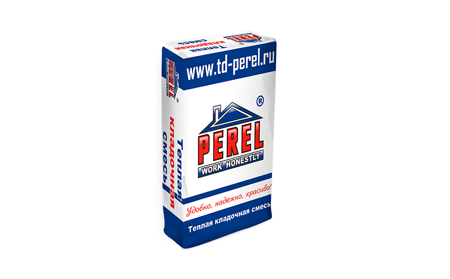 Фото Теплоизоляционная кладочная смесь Perel TKS 8020, 17,5 кг