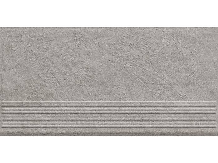 Фото Клинкерная ступень с насечками Paradyz Carrizo, Grey, 600*300*8,5 мм