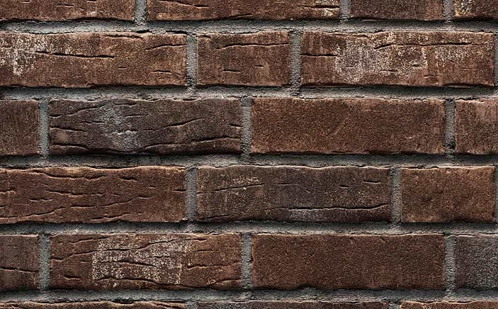 Фото Клинкерная плитка под кирпич Stroeher Steinlinge 377 platinbraun рельефная NF14, 240*71*14 мм