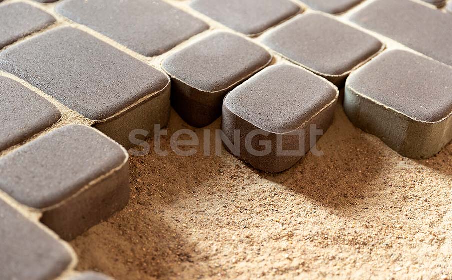 Фото Плитка тротуарная Steingot Моноцвет, Классика, темно-коричневый, комплект 3 шт, толщина 60 мм