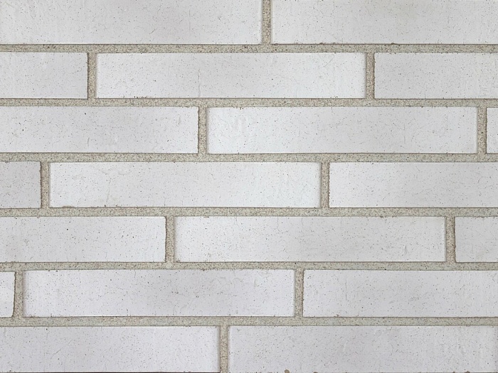 Фото Кирпич клинкерный Богандинский КЗ Монблан 01/20 белый, 295*85*50 мм