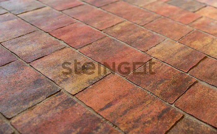 Фото Плитка тротуарная Steingot Колормикс, Старый город, Терракота (Terracotta), комплект 3 шт, толщина 60 мм