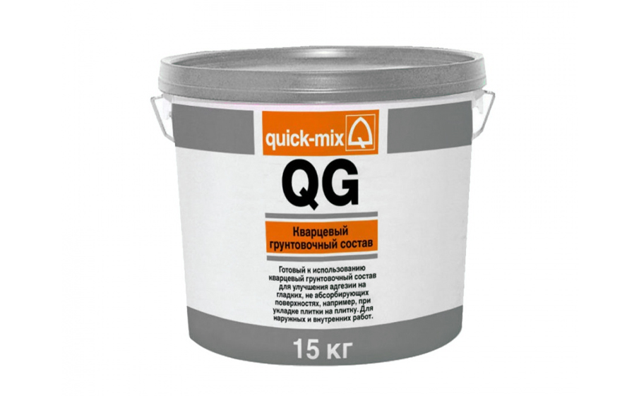Фото Кварцевый грунтовочный раствор quick-mix QG, 15 кг