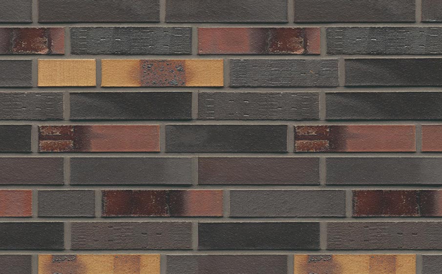 Фото Кирпич клинкерный Muhr 40 Kobalt Spezial geflammt гладкий, 240*115*52 мм