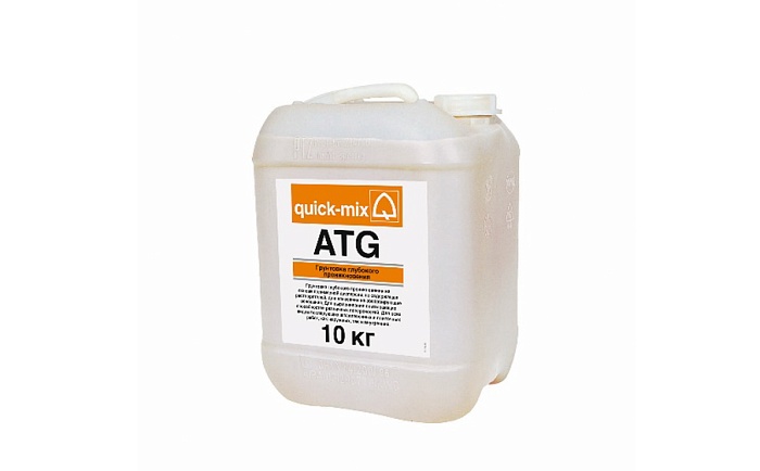Фото Грунтовка глубокого проникновения quick-mix ATG, 10 кг