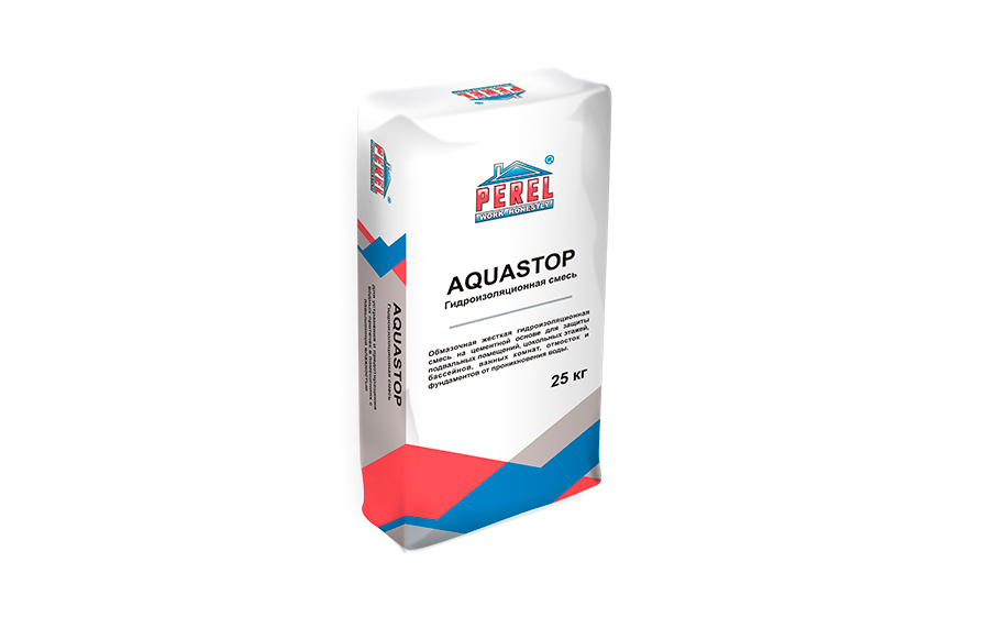 Фото Гидроизоляционная смесь Perel 0810 Aquastop, 25 кг