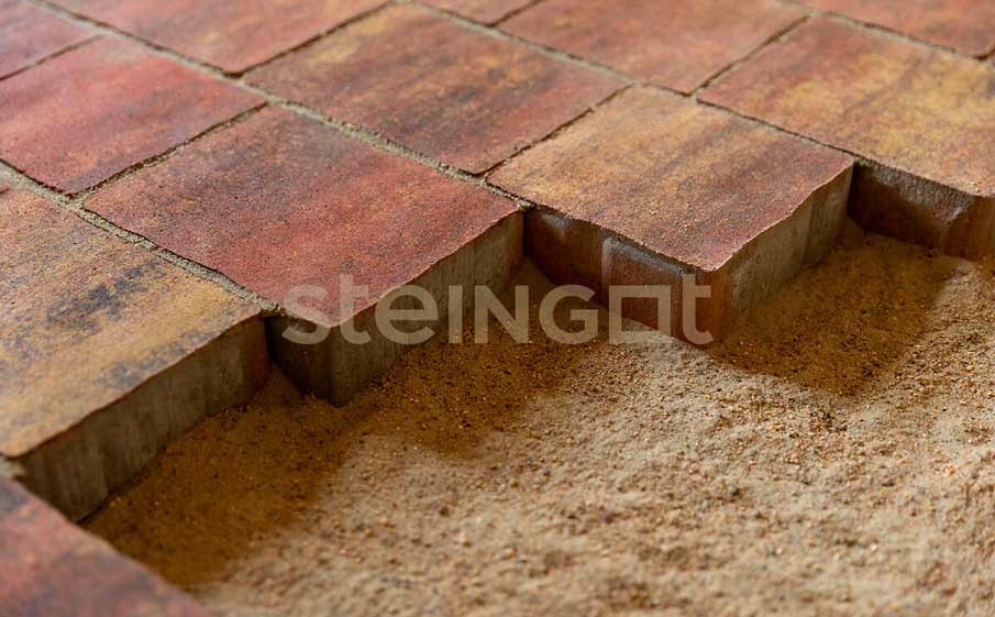 Фото Плитка тротуарная Steingot Колормикс, Старый город, Терракота (Terracotta), комплект 3 шт, толщина 60 мм