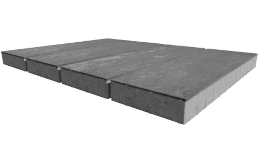 Фото Плитка тротуарная SteinRus Аликанте Б.2.П.8 гладкая, ColorMix Актау, 900*300*80 мм