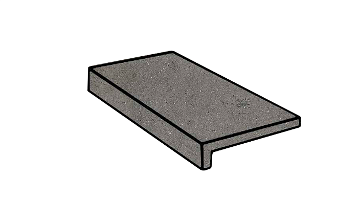 Фото Клинкерная ступень прямой угол Stroeher Zoe 973 anthracite 294х175х52х10 мм