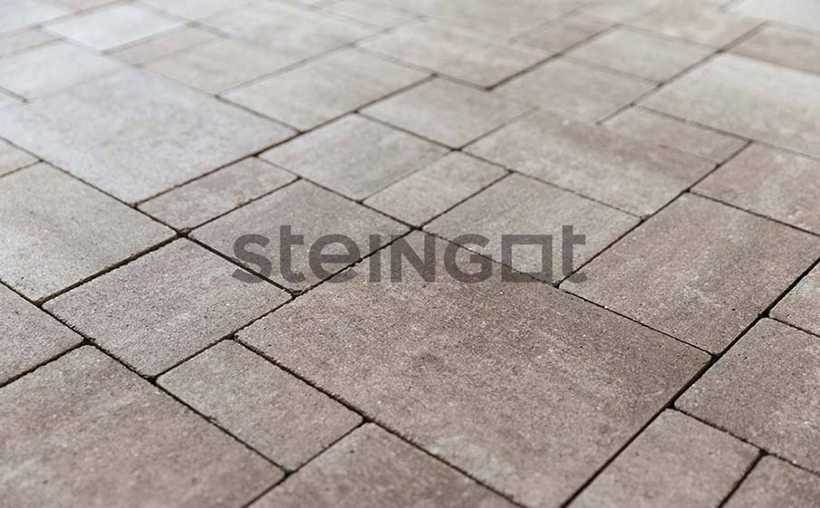 Фото Плитка тротуарная Steingot Колормикс, Бавария, Травертин (Travertin), комплект 4 шт, толщина 60 мм