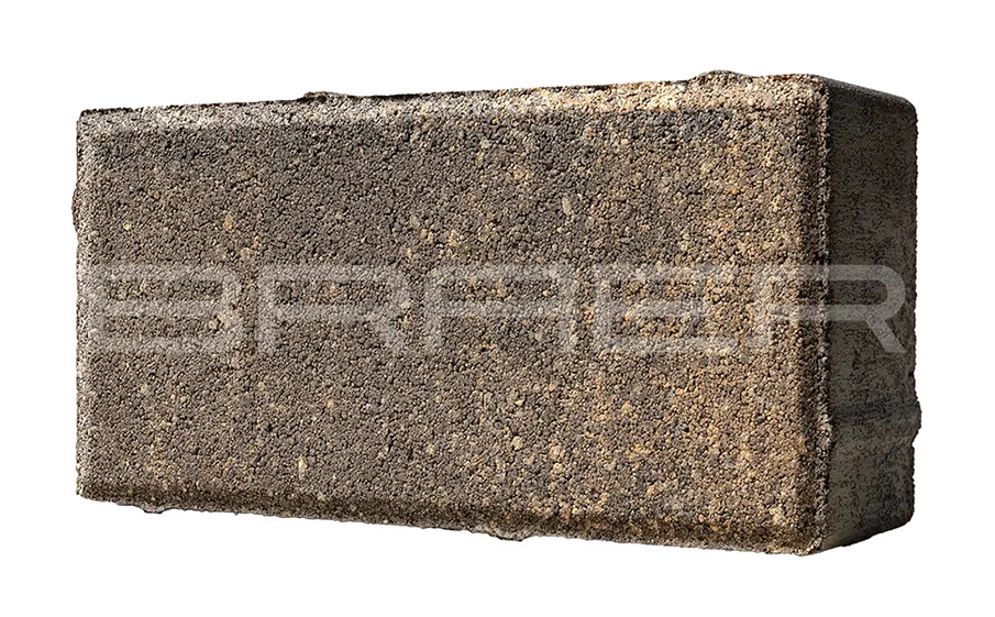 Фото Плитка тротуарная BRAER Прямоугольник Color Mix Каштан, 200*100*60 мм
