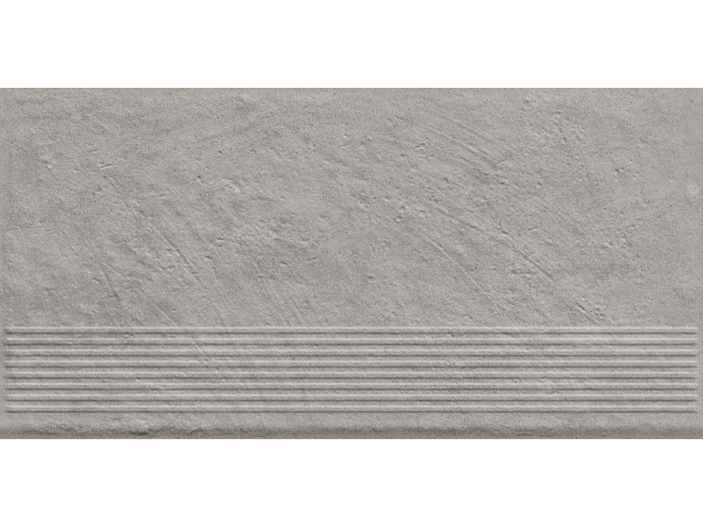 Фото Клинкерная ступень с насечками Paradyz Carrizo, Grey, 600*300*8,5 мм