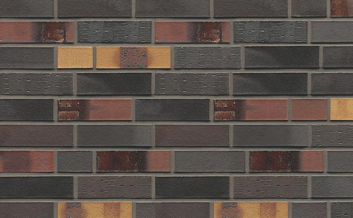 Фото Кирпич клинкерный Muhr 40 Kobalt Spezial geflammt гладкий, Spar NF, 240*55*71 мм