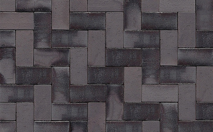 Фото Клинкерная брусчатка Westerwaelder Klinker PK815 Schwarz-bunt Edelglanz, 200*100*52 мм
