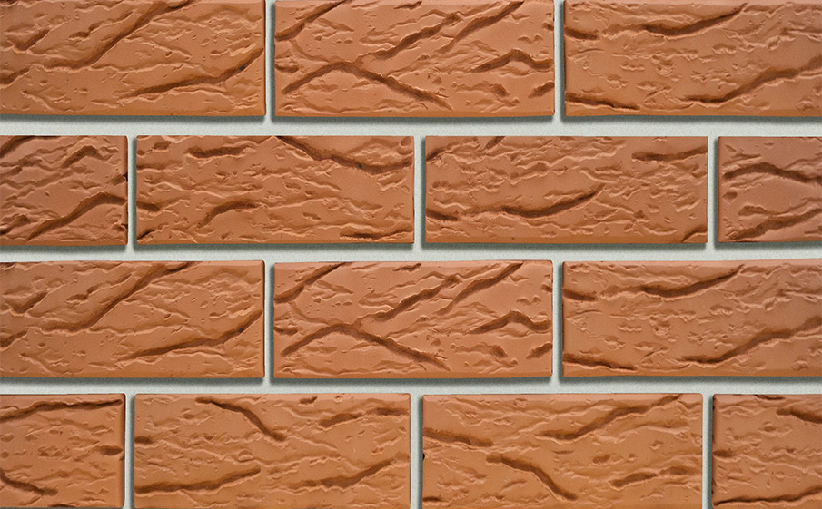 Фото Кирпич облицовочный Кротовский КЗ Классика красный рустик 250*120*88 мм