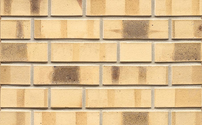 Фото Кирпич клинкерный Muhr 35 KS Creme nuanciert Kohle Spezial гладкий, Spar NF, 240*55*71 мм