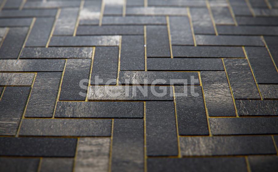 Фото Плитка тротуарная Steingot Колормикс, Паркет, Графитовый камень (Stein Black), 240*80*60 мм
