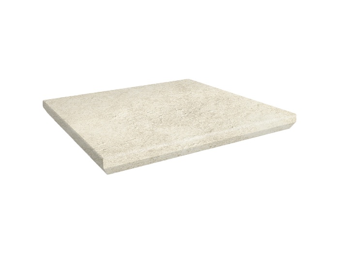 Фото Клинкерная угловая ступень с капиносом Paradyz Scandiano, Beige, 330*330*11 мм