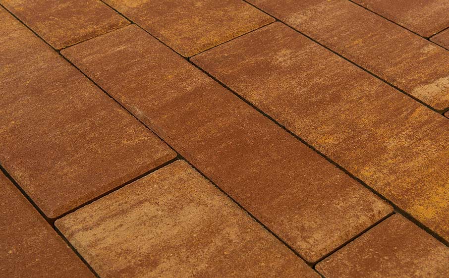 Фото Плитка тротуарная BRAER Домино Color Mix Каньон, 120/160*60 мм