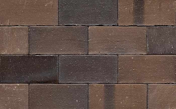 Фото Клинкерная брусчатка Muhr №33A Schwarz-braun, 200*100*52 мм