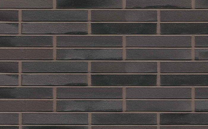 Фото Кирпич клинкерный Muhr 15 Schwarz-bunt Edelglanz гладкий, 240*90*40 мм