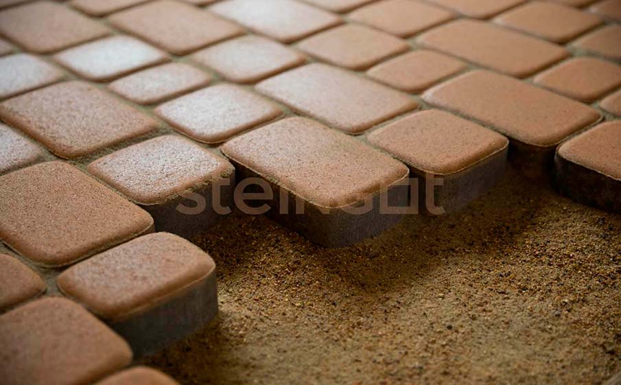 Фото Плитка тротуарная Steingot Моноцвет, Классика, бежевый, комплект 3 шт, толщина 60 мм