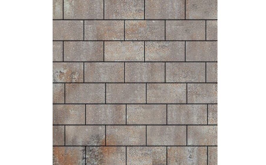Фото Плитка тротуарная SteinRus Севилья В.8.П.8, гладкая, ColorMix Берилл, 300*150*80 мм