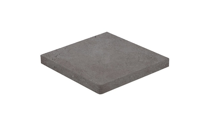 Фото Клинкерная ступень прямоугольная угловая Loftstufe Stroeher Gravel Blend 963 black, 340х340х35х11 мм
