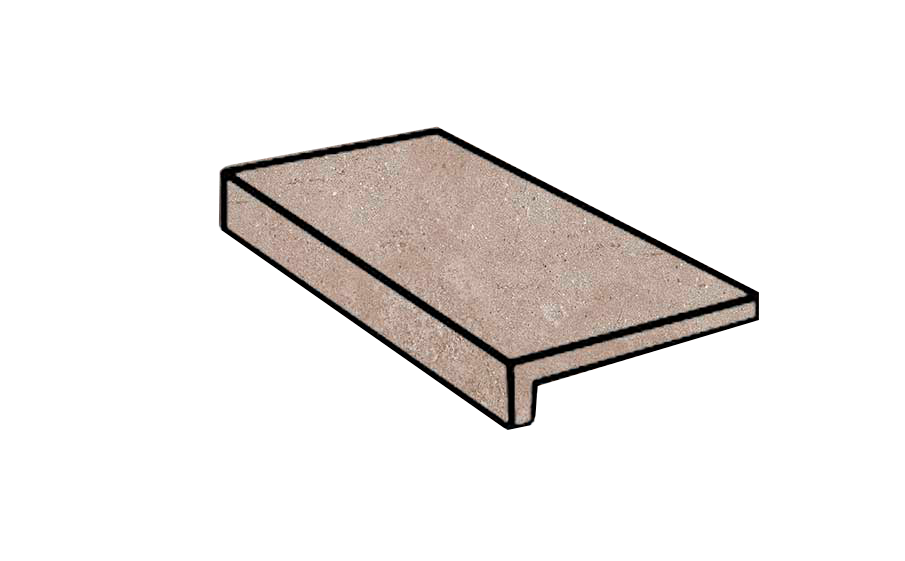 Фото Клинкерная ступень прямой угол Stroeher Zoe 972 taupe 294х175х52х10 мм