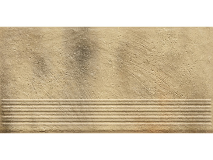 Фото Клинкерная ступень с насечками Paradyz Eremite, Sand, 600*300*8,5 мм