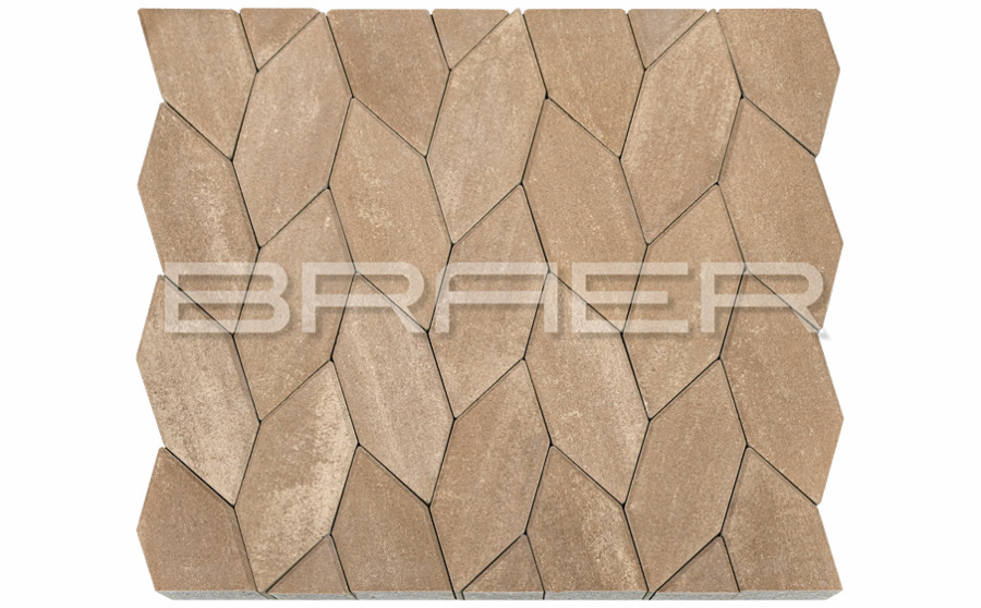 Фото Плитка тротуарная BRAER Карат Color Mix Миндаль, толщина 80 мм