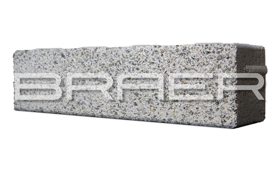 Фото Плитка тротуарная BRAER Ригель 2.0 Select Гранит на сером, 320*80*60 мм