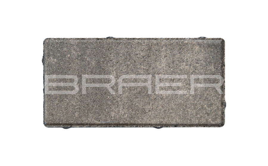 Фото Плитка тротуарная BRAER Прямоугольник Color Mix Туман 200*100*60 мм