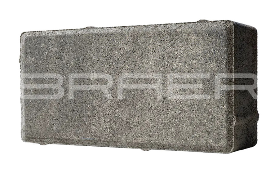 Фото Плитка тротуарная BRAER Прямоугольник Color Mix Туман 200*100*60 мм