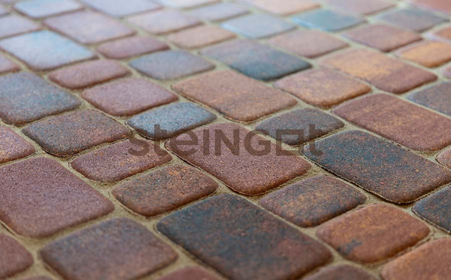 Фото Плитка тротуарная Steingot Колормикс, Классика, Агатовый камень (Blend), комплект 3 шт, толщина 60 мм