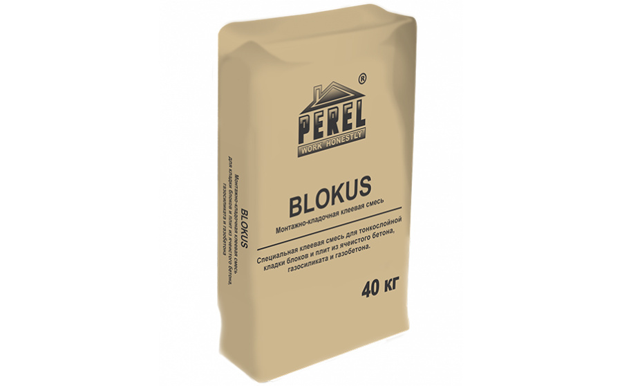 Фото Клеевая смесь Perel Blokus 0340, 40 кг