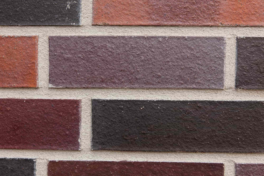 Фото Кирпич клинкерный Muhr 29 S Schwarzblau-bunt Spezial гладкий, 240*115*71 мм