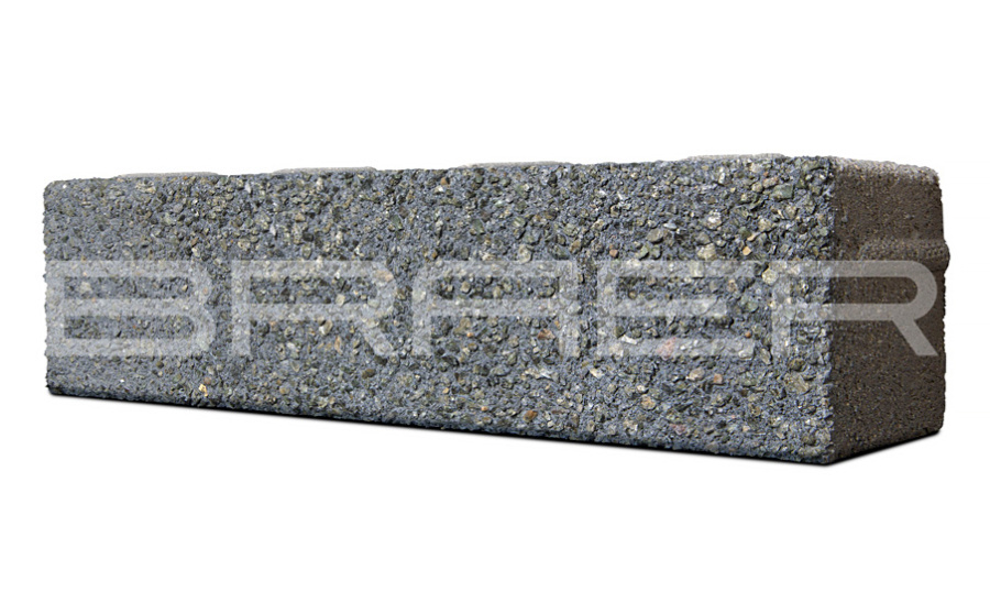 Фото Плитка тротуарная BRAER Ригель 2.0 Select Гранит на черном, 320*80*60 мм