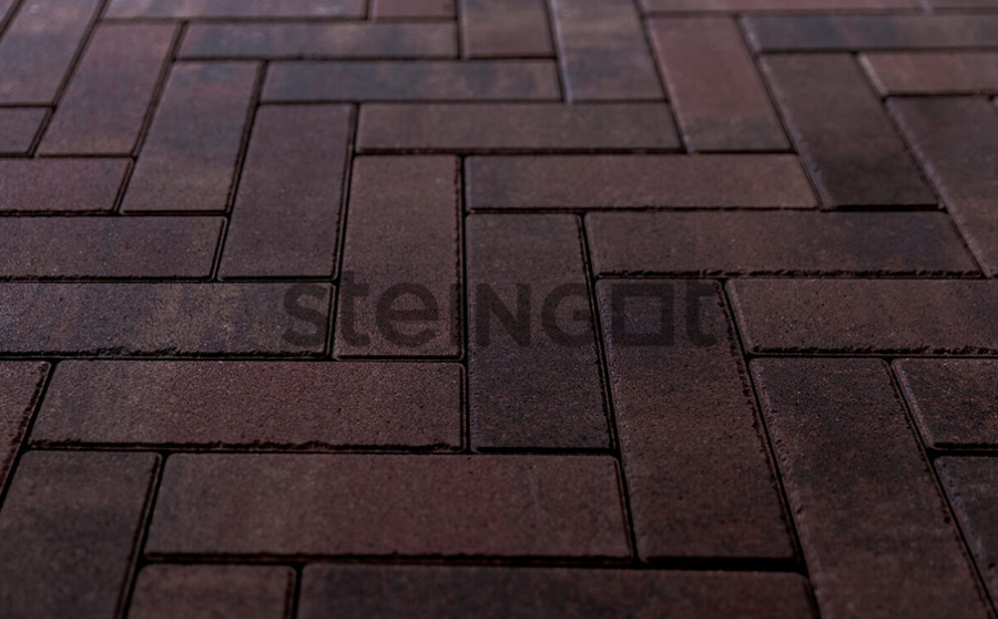 Фото Плитка тротуарная Steingot Колормикс, Паркет, Янтарный камень (Amber), 240*80*60 мм