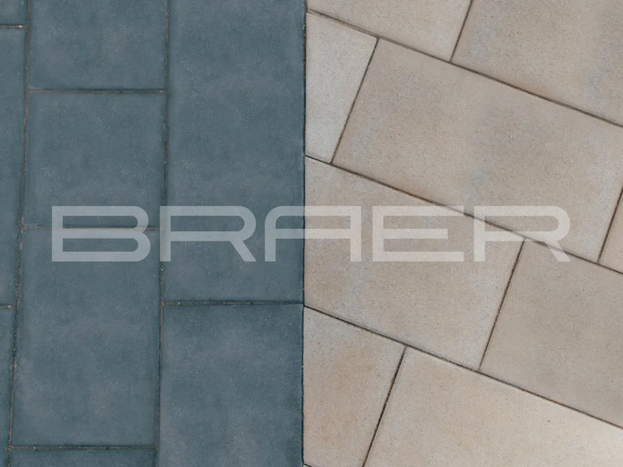 Фото Плитка тротуарная BRAER Триада Color Mix Плато, толщина 60 мм
