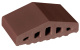 Фото Клинкерный заборный элемент King Klinker 03 Natural brown, 180/120*100*58 мм