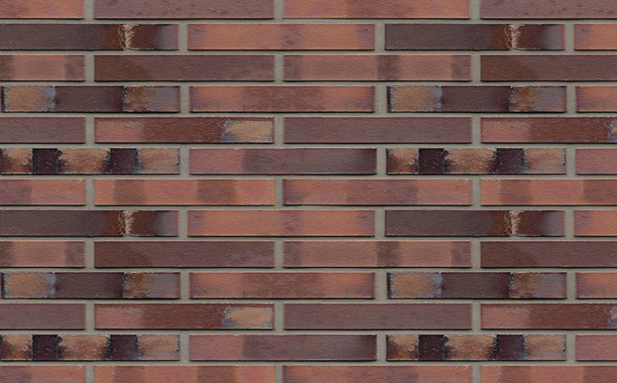 Фото Кирпич клинкерный Muhr 04S Rotbraun-bunt Spezial гладкий, 290*60*40 мм