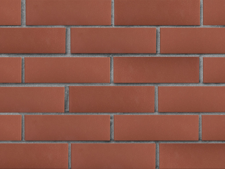 Фото Кирпич клинкерный ЛСР Эдинбург темно-красный гладкий, 250*85*65 мм