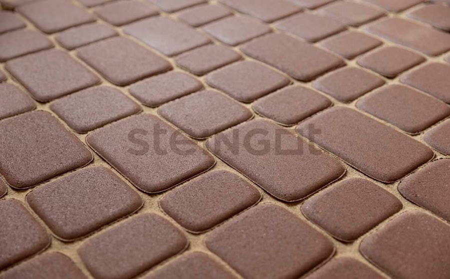 Фото Плитка тротуарная Steingot Моноцвет, Классика, коричневый, комплект 3 шт, толщина 60 мм