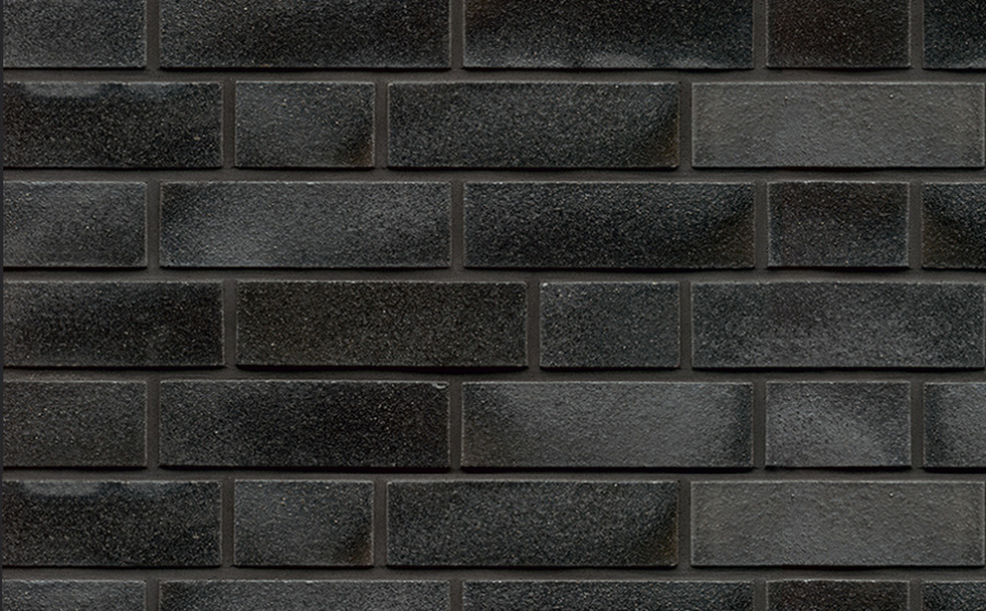 Фото Кирпич клинкерный Muhr 05E Brilliant Schwarz гладкий, 210*100*50 мм