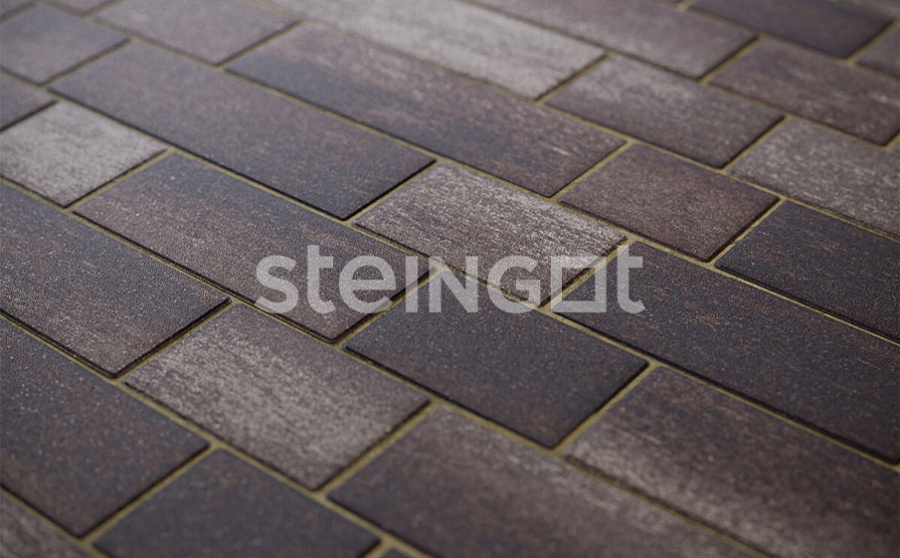 Фото Плитка тротуарная Steingot Колормикс, Маринталь, Бурый камень (Stein Brown), комплект 4 шт, толщина 60 мм