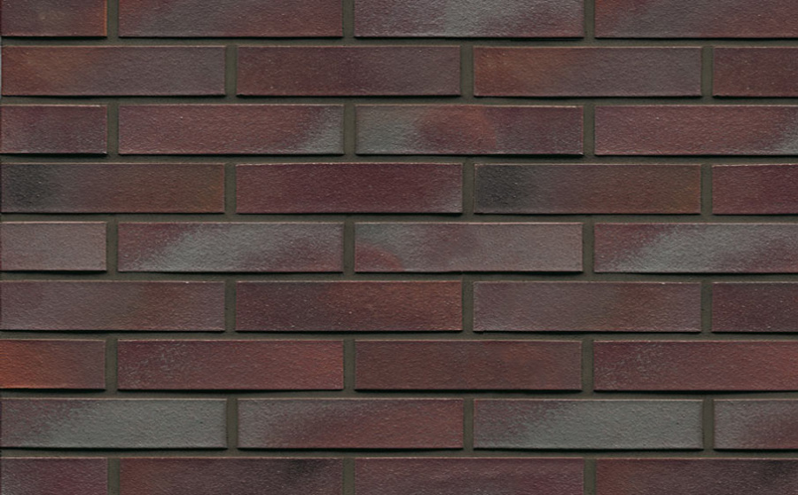 Фото Кирпич клинкерный Muhr 10 Violettblau geflammt гладкий, 240*115*52 мм