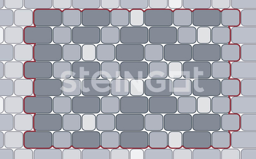Фото Плитка тротуарная Steingot Моноцвет, Классика, серый, комплект 3 шт, толщина 60 мм